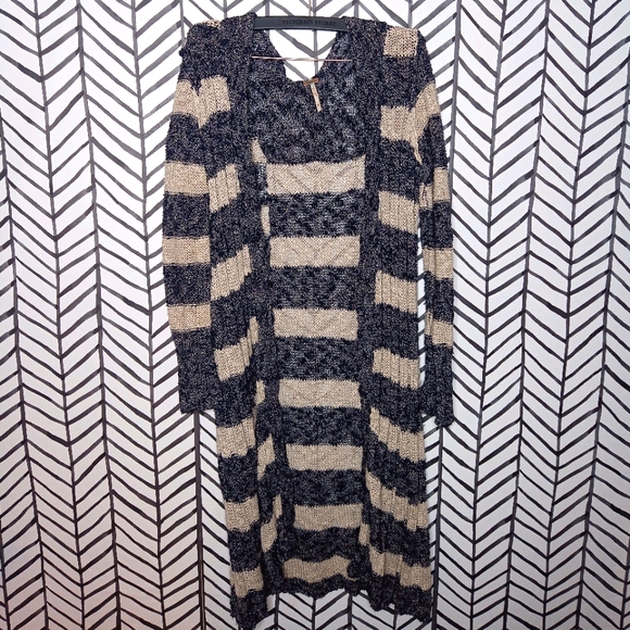 Free People Sweaters - Free People Free Spirit Cardigan Duster Striped
